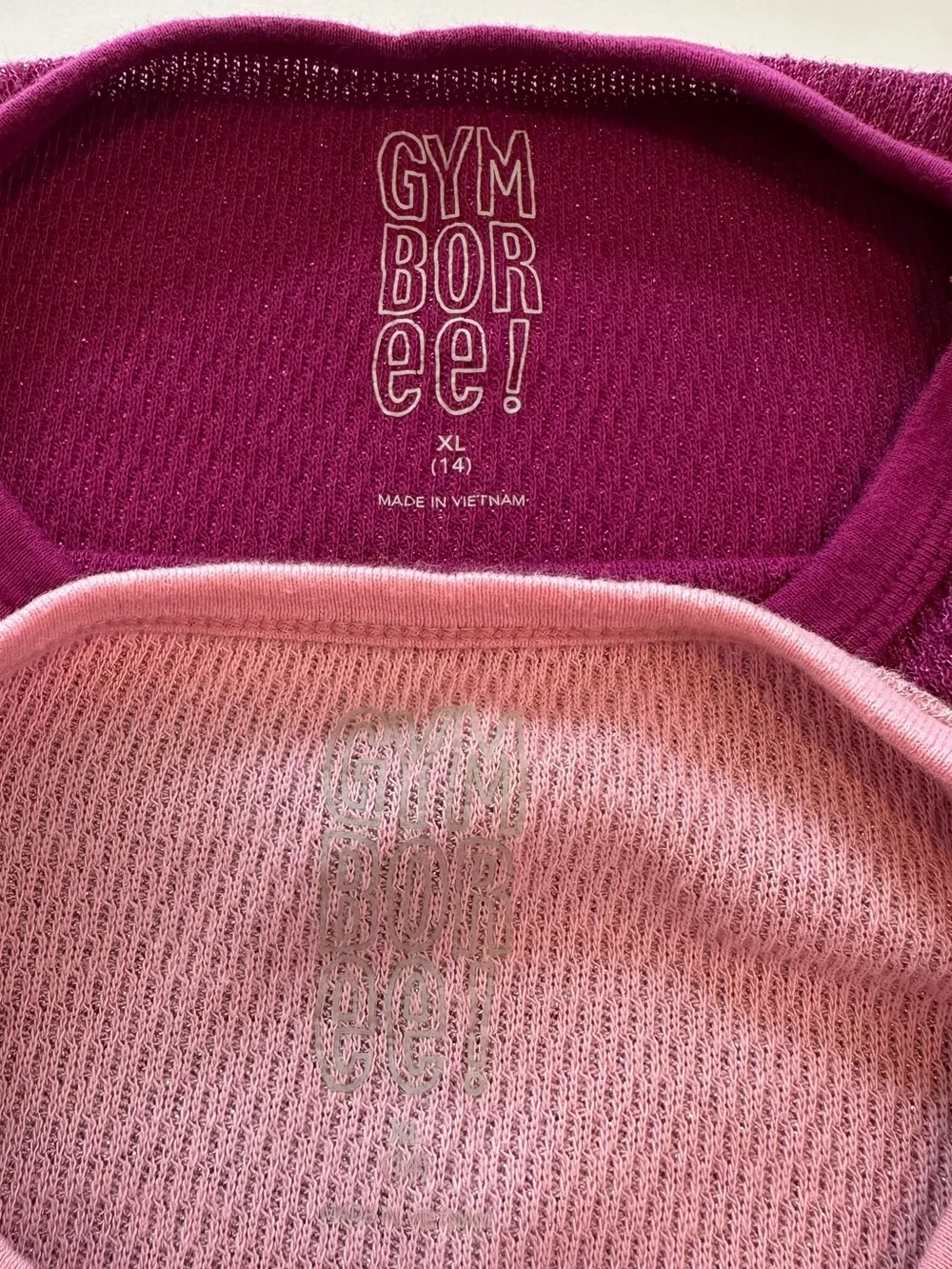 Gymboree Long Sleeve Sparkling Pink T-Shirt Bundle Girls Size X-Large